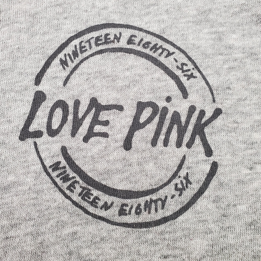 Grey PINK Zip-Up Sweatshirt - Picture 3 of 6